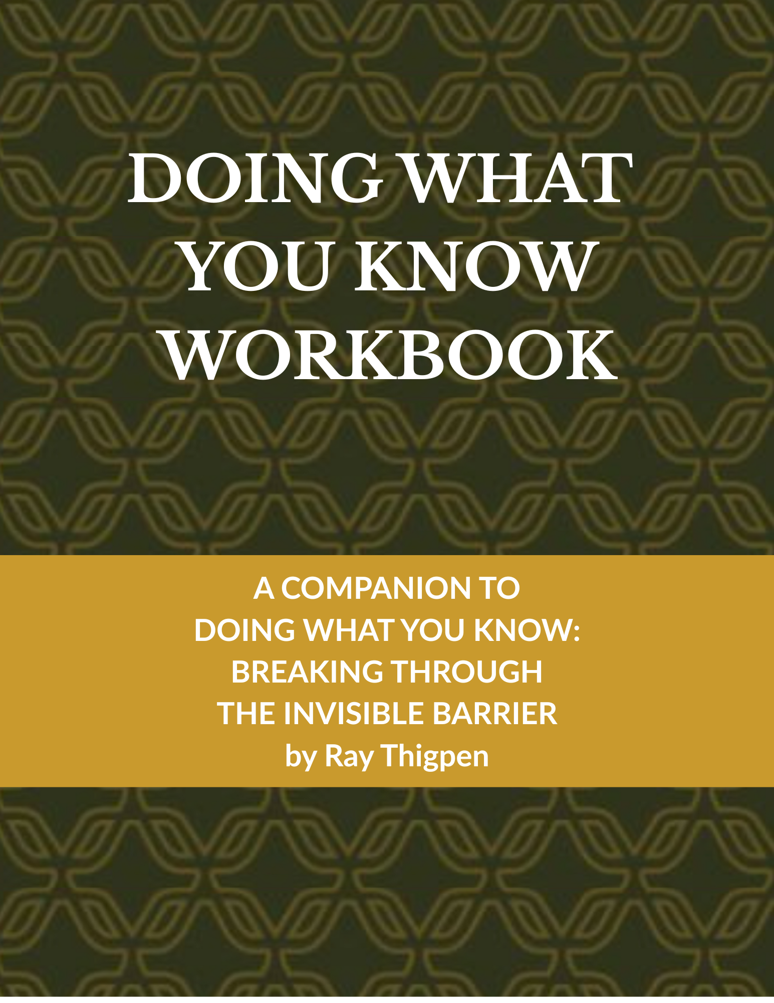 Doing What You Know Workbook by Ray Thigpen